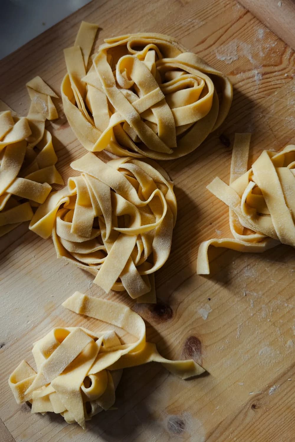 Nidos de pasta; fotografía ilustrativa de terceros